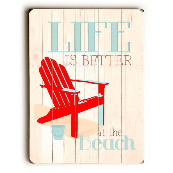At the Beach Wood Sign - Wall Art - Premier Home & Gifts