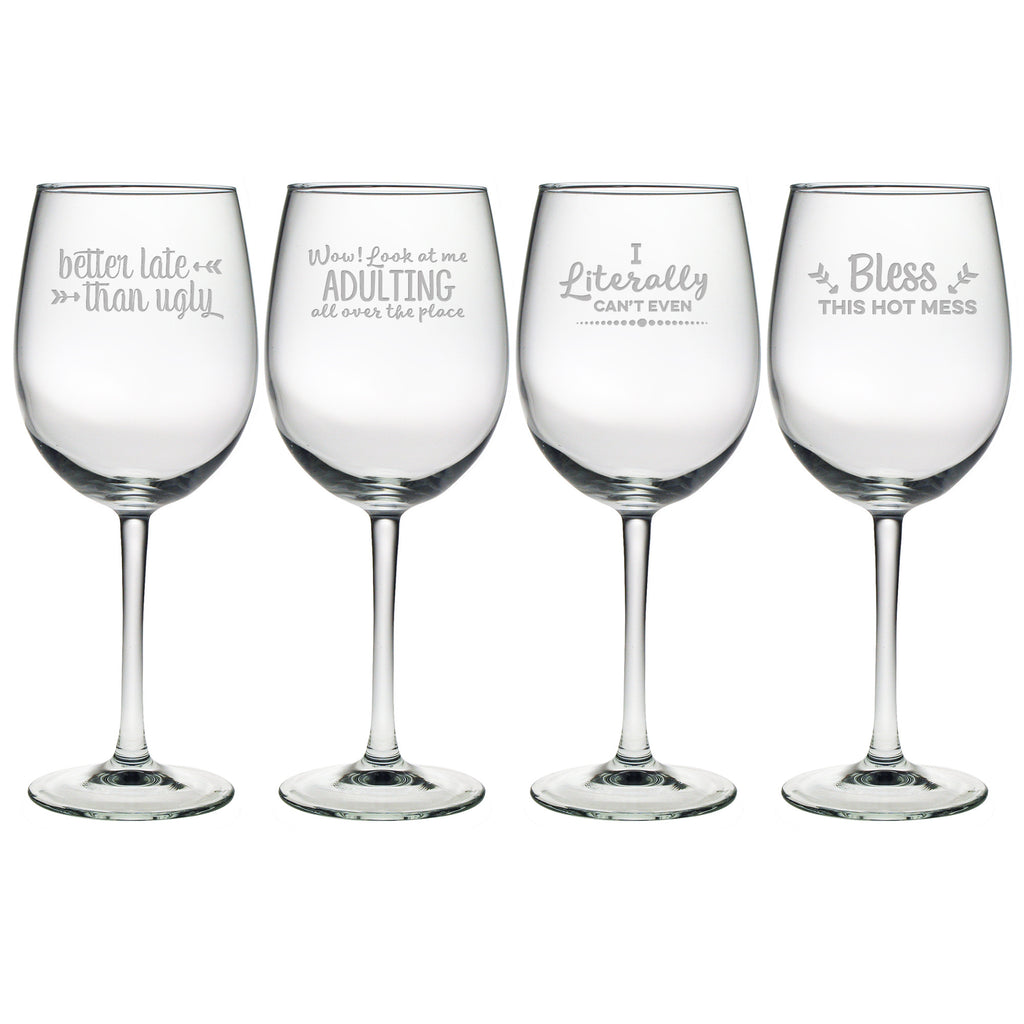 Boozily Honest Wine Glasses - Premier Home & Gifts
