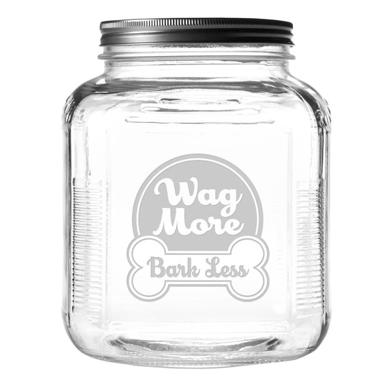 Wag More Bark Less Pet Food and Treat Jar - Premier Home & Gifts