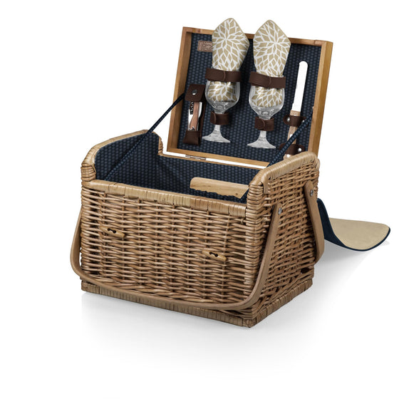 Kabrio Wine and Cheese Picnic Basket - Dahlia | Premier Home & Gifts