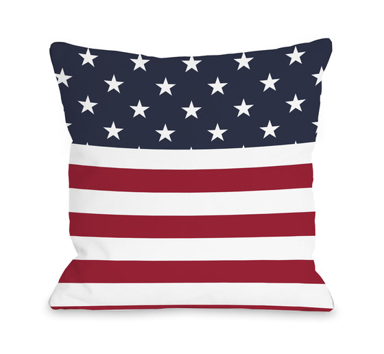 American Flag Throw Pillow - Premier Home & Gifts