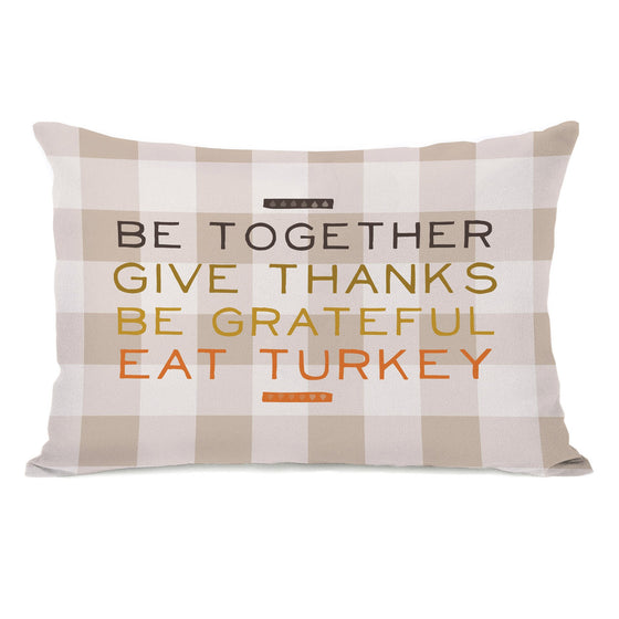 Eat Turkey Lumbar Throw Pillow - Fall Decor - Premier Home & Gifts