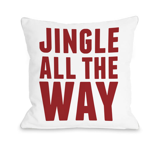 Jingle All The Way Throw Pillow - Christmas Decor - Premier Home & Gifts