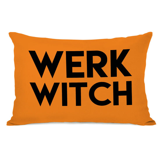 Werk Witch Lumbar Throw Pillow - Halloween Decor - Premier Home & Gifts