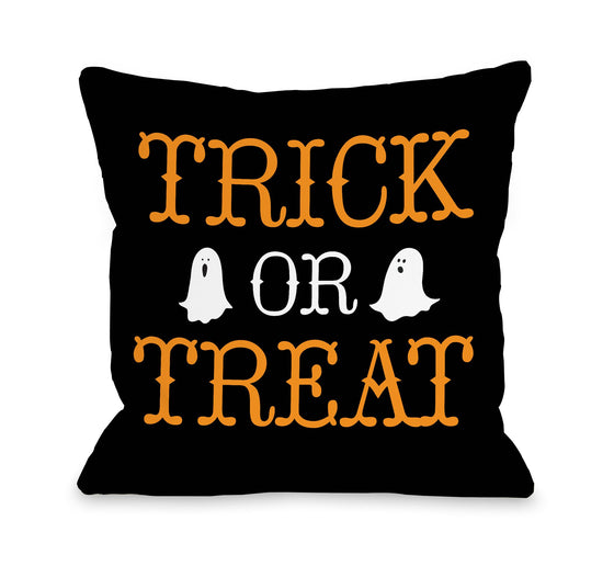 Trick or Treat Ghosts Throw Pillow - Premier Home & Gifts - Halloween Decor
