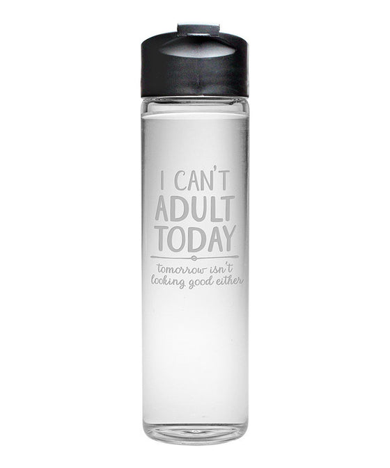 I Can't Adult Today Travel Bottle - Fitness Gifts