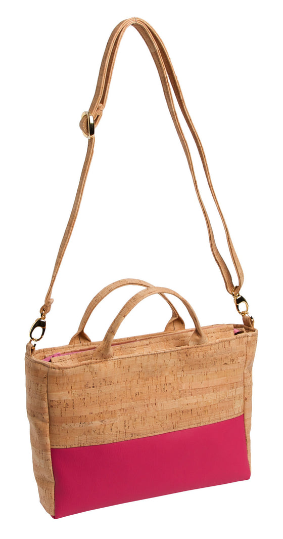Versatile Cork & Leather Handbag - Premier Home & Gifts