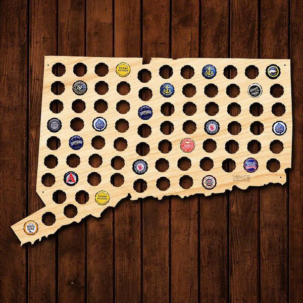 Connecticut Beer Cap Sign - Premier Home & Gifts