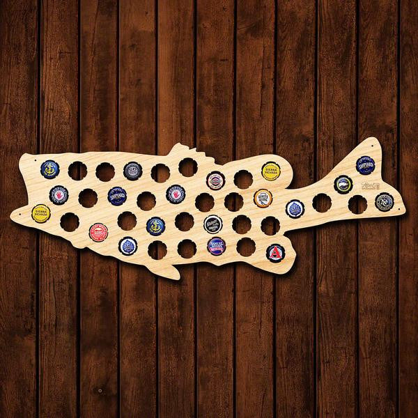 Large Mouth Bass Beer Cap Sign - Premier Home & Gifts