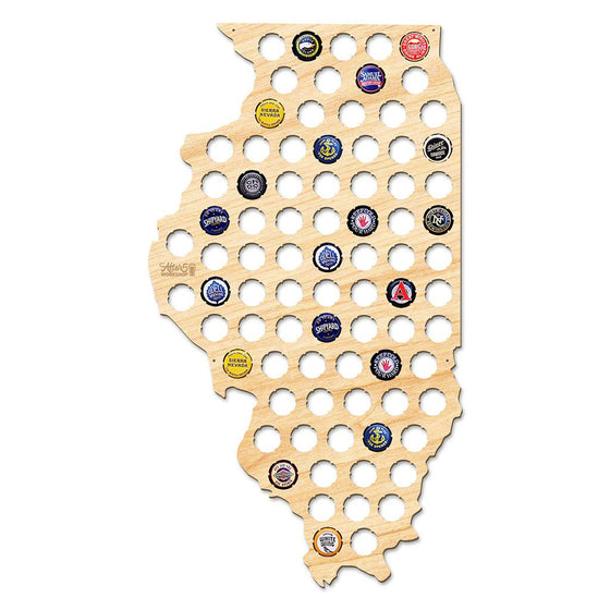 Illinois Beer Cap Sign - Premier Home & Gifts