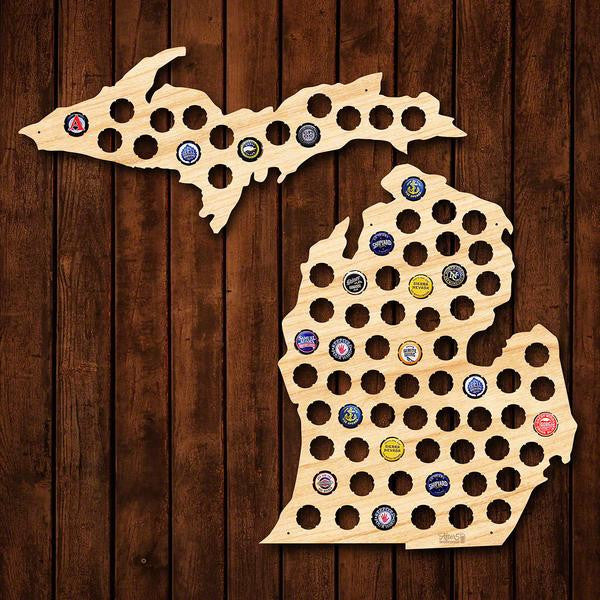 Michigan Beer Cap Sign - Premier Home & Gifts