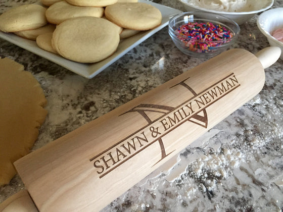 Family Initial Rolling Pin