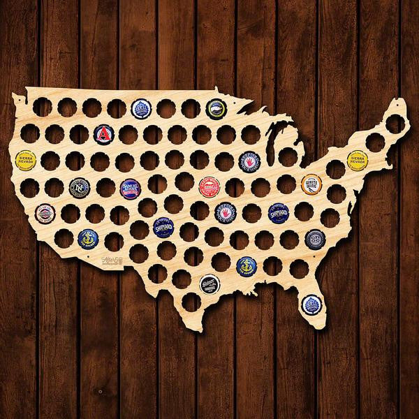 USA Beer Cap Sign - Premier Home & Gifts