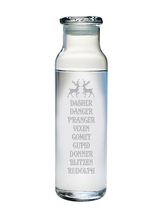 Reindeer Rollcall Water Bottle with Lid