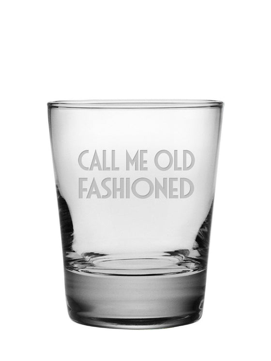 Call Me Old Fashioned Double Old Fashioned Glasses ~ Set of 4