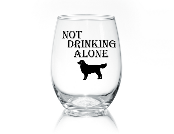 Not Drinking Alone Stemless Glass