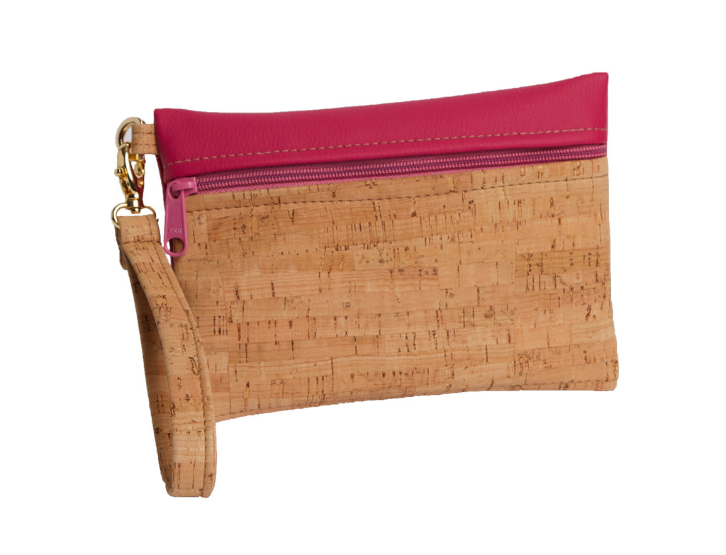 Be Ready Cork & Leather Wristlet - Small | Premier Home & Gifts