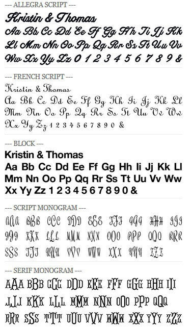 Fonts - Premier Home & Gifts