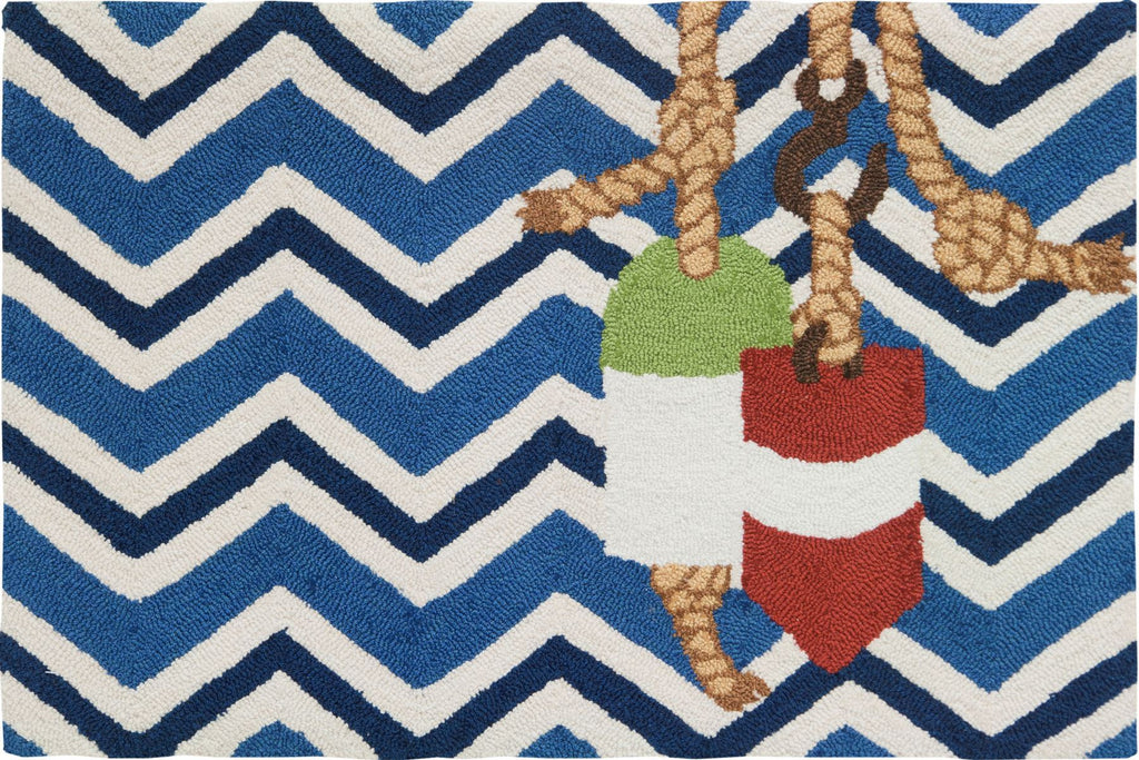 Chevron Buoys Accent Rug