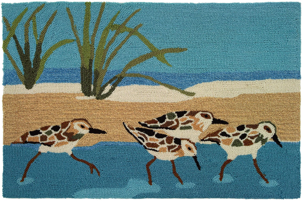 Oceanside Sandpipers Accent Rug - Premier Home & Gifts
