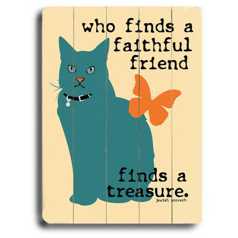 Faithful Friend Wood Sign