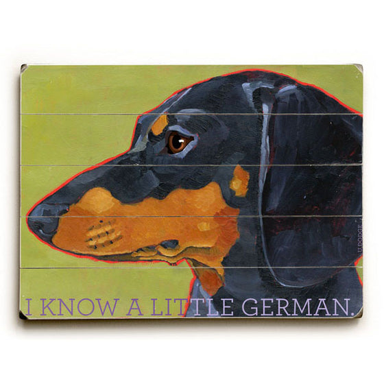 Dachshund III Wood Sign