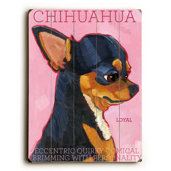 Chihuahua II Wood Sign