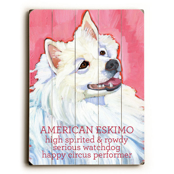 American Eskimo Wood Sign - Premier Home & Gifts