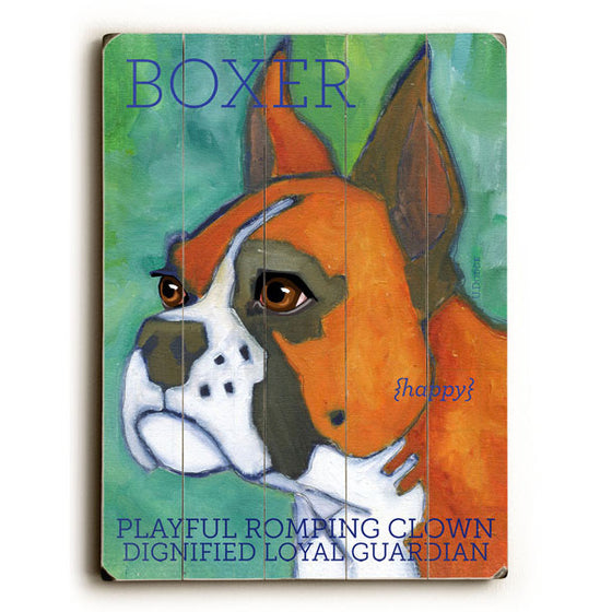 Boxer II Wood Sign - Premier Home & Gifts