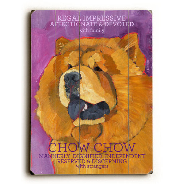 Chow Chow Wood Sign - Premier Home & Gifts