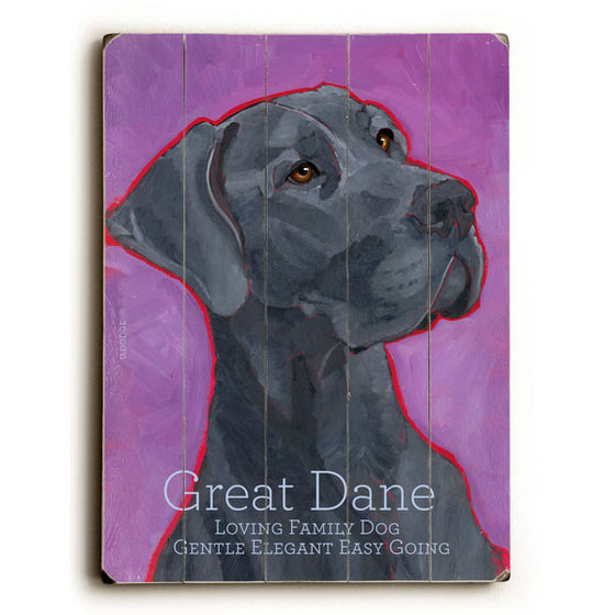 Great Dane Wood Sign