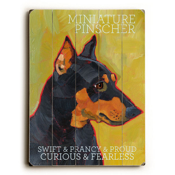 Miniature Pinscher Wood Sign - Premier Home & Gifts