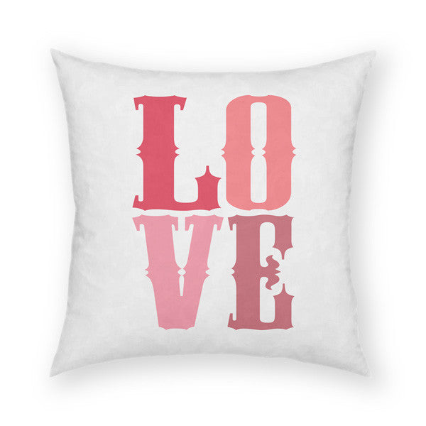 Love Pink Throw Pillow