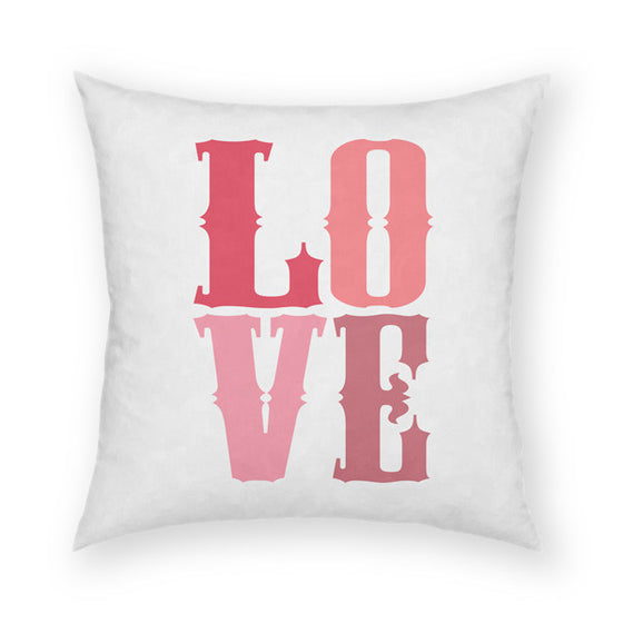 Love Pink Throw Pillow
