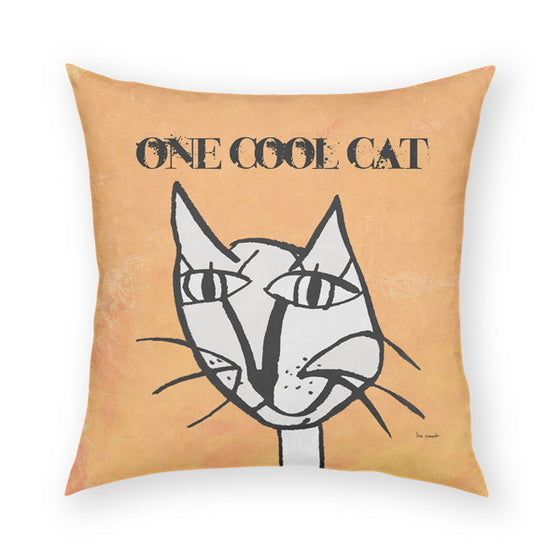 One Cool Cat Throw Pillow