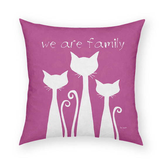 We Are Family Throw Pillow