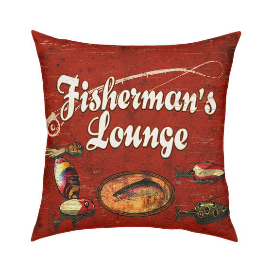 Fisherman's Lounge Throw Pillow