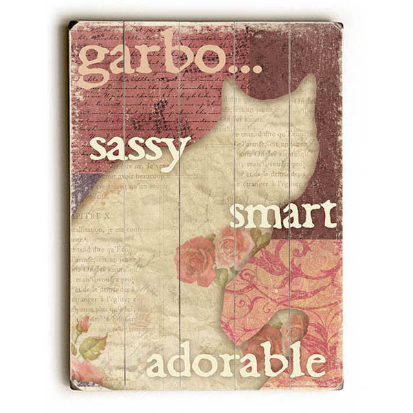 Sassy Smart Adorable Wood Sign - Personalized