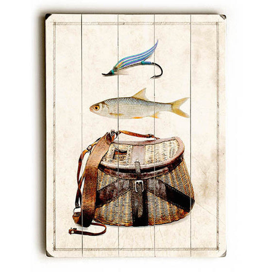 Fishing Gear Wood Sign