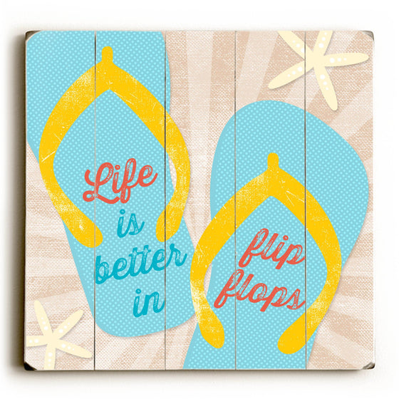 Flip Flops Wood Sign - Wall Art - Premier Home & Gifts