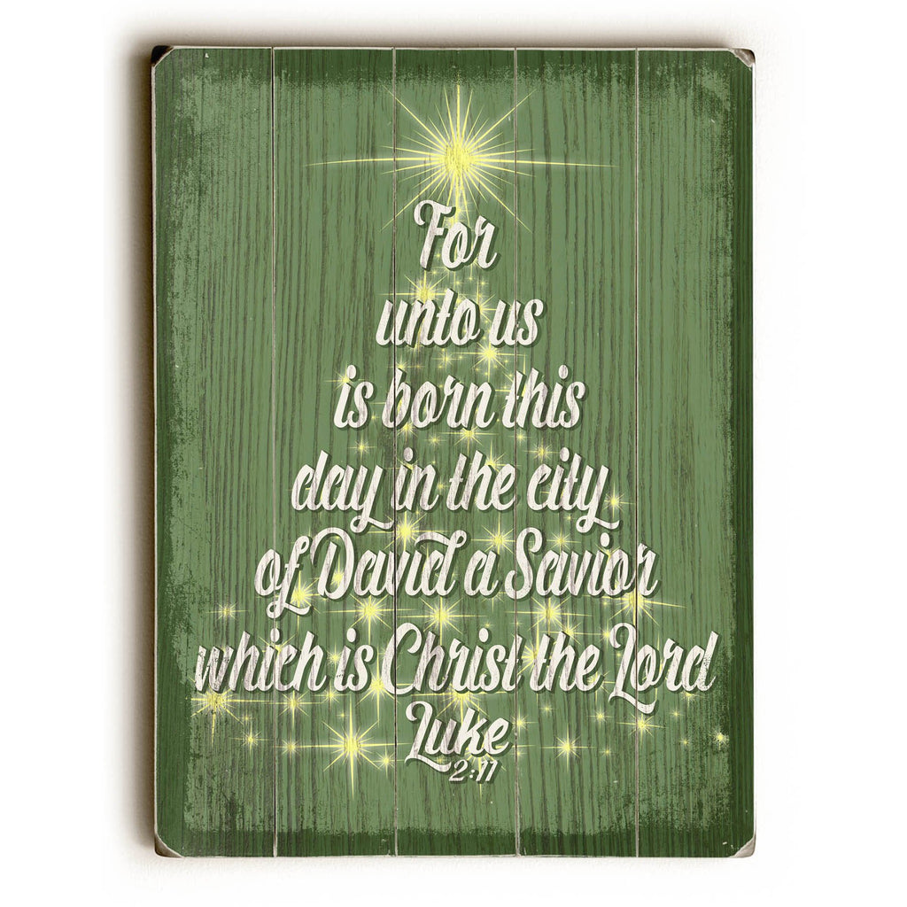 For Unto Us Wood Sign - Christmas Decor - Premier Home & Gifts
