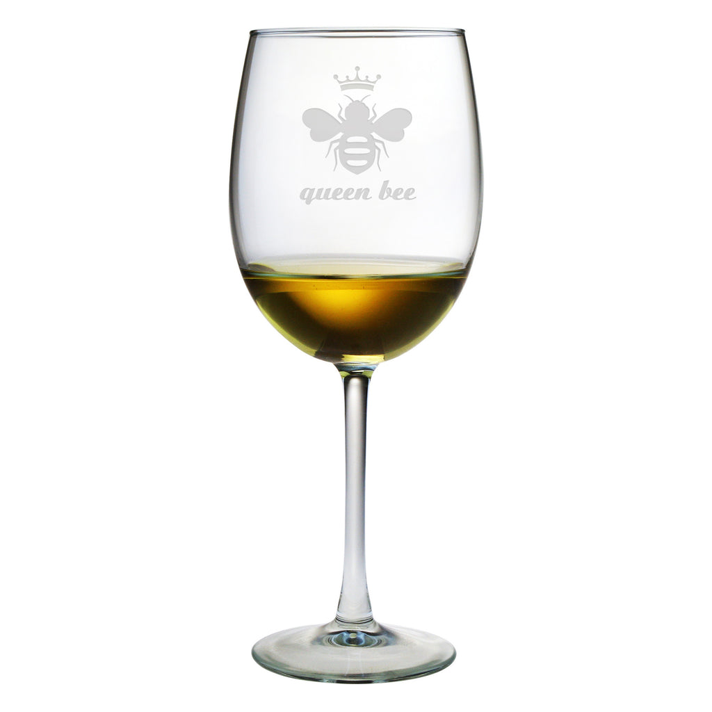 Queen Bee Design ~ Wine Glasses