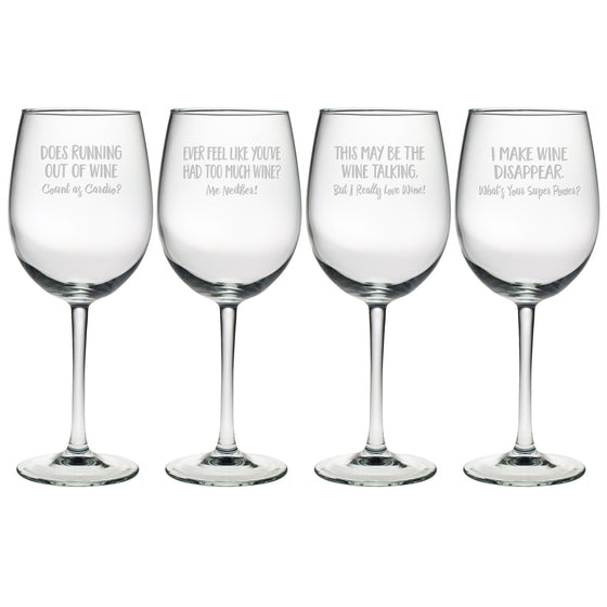Uncorked Humor Wine Glasses - Premier Home & Gifts