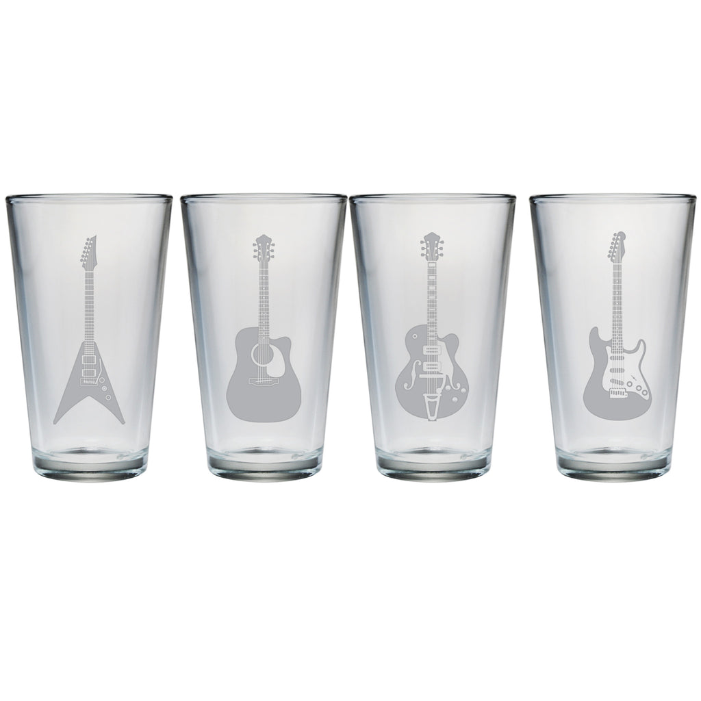 Guitar Collection Pint Glasses