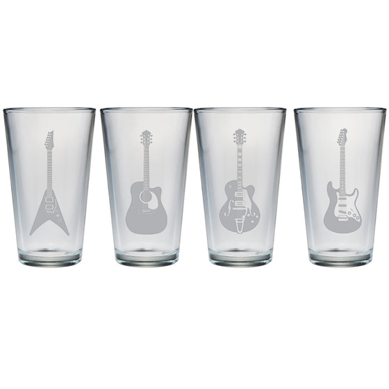 Guitar Collection Pint Glasses