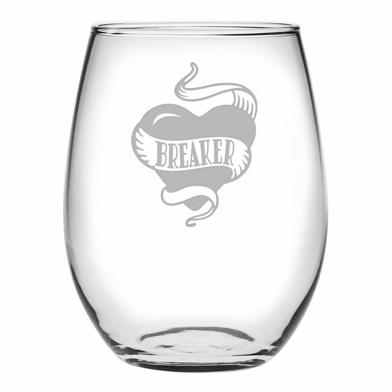 Heartbreaker Stemless Wine Glasses - Premier Home & Gifts