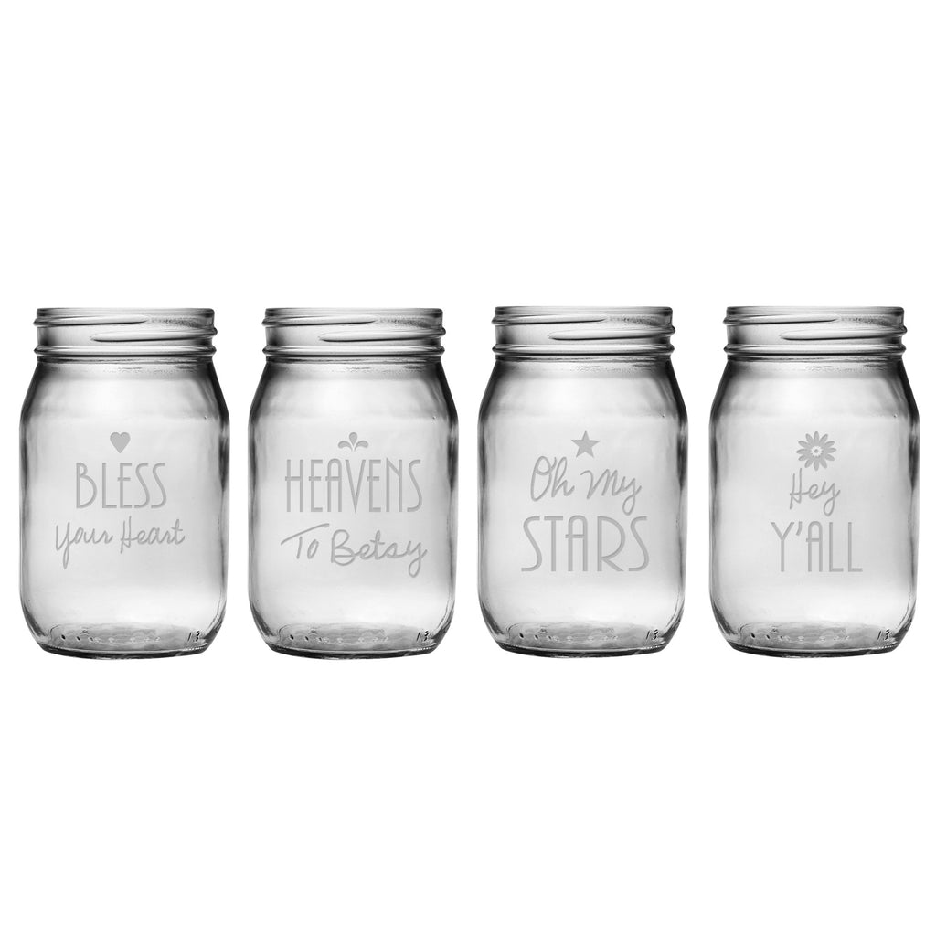 Southern Sayings Mason Jars