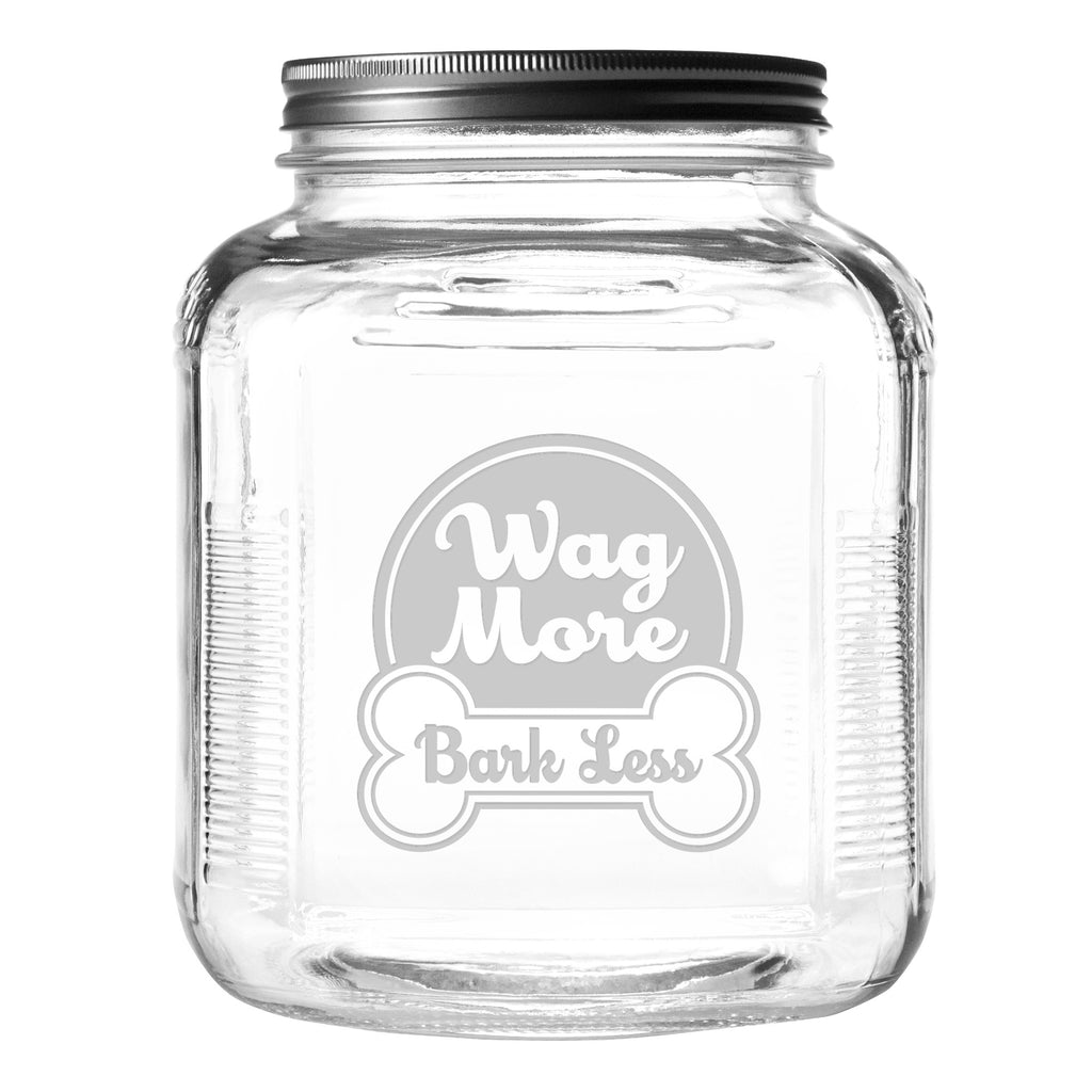 Wag More Bark Less Pet Food and Treat Jar - Premier Home & Gifts