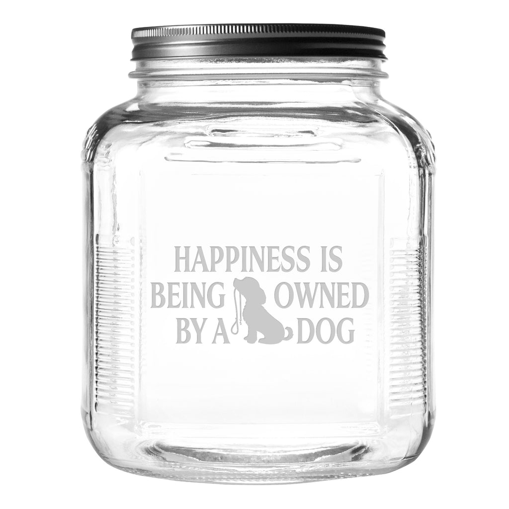 Owned by a Dog Pet Food and Treat Jar -Premier Home & Gifts