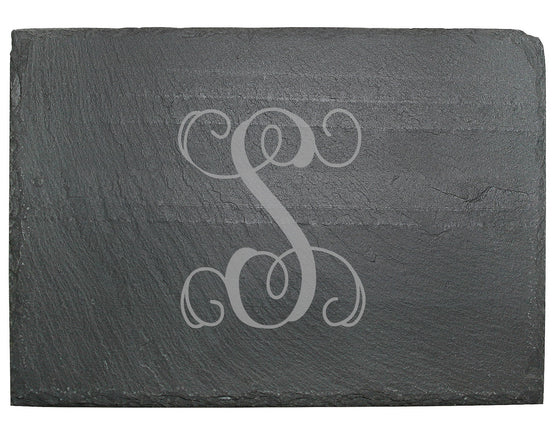 Script Letter Slate Cheese Board